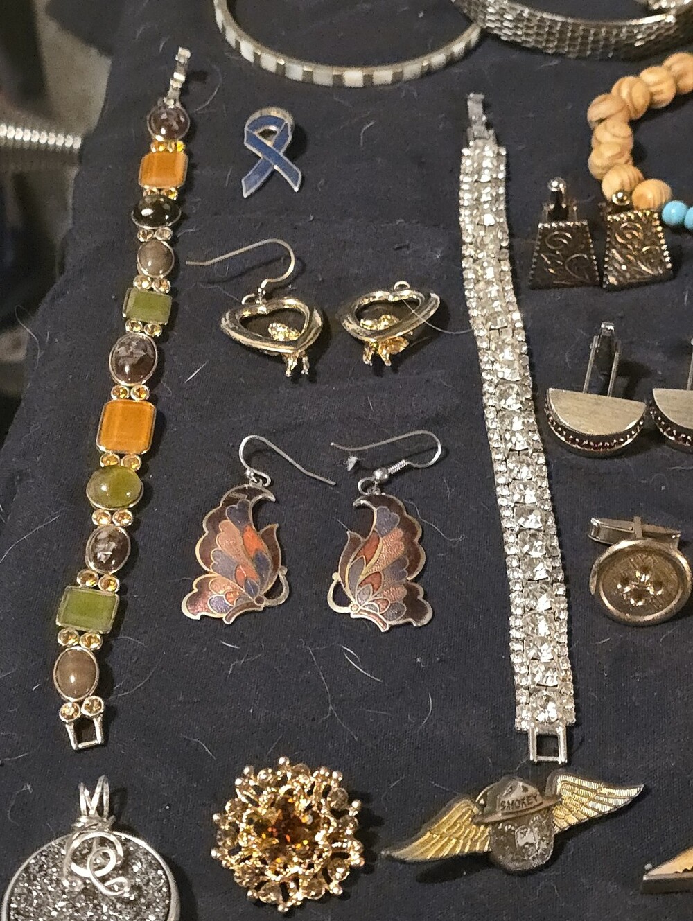 ESTATE Jewelry VINTAGE some Signed LC, 925, SWANK, BOMB PARTY, SARAH COV, Oberon - Picture 3 of 12